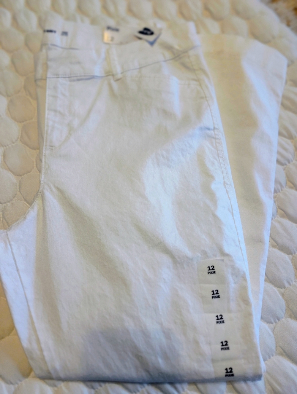 Old Navy Pixie Mid-Rise Pants in White